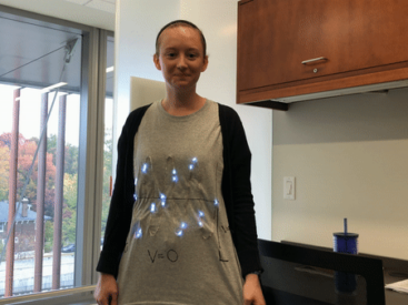 Particle in the box wins best Halloween costume in the Patti lab. We don't know where Maddie is, therefore we are not sure she exists.