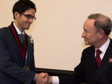 Gary receives his endowed chair, the Michael and Tana Powell Professorship