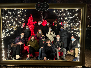 Lab holiday card.